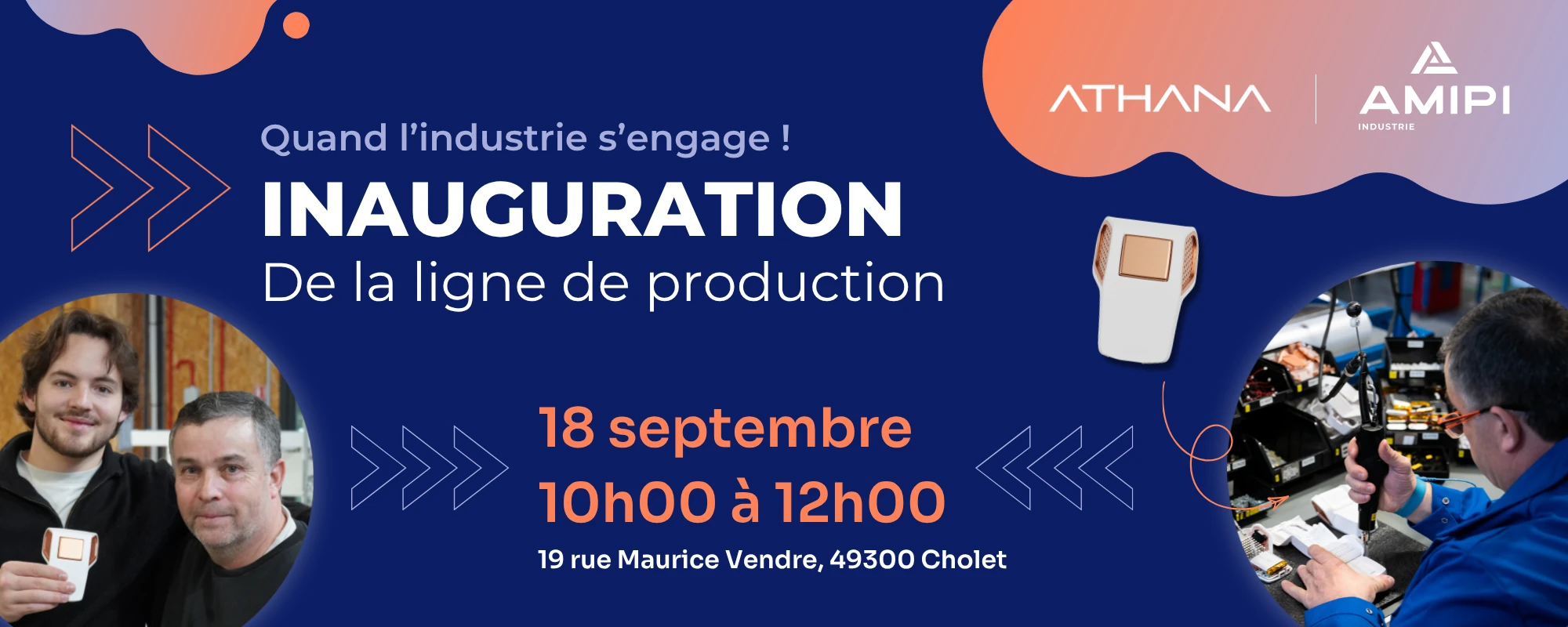 Inauguration de la ligne de production ATHANA dans l'usine apprenante et inclusive AMIPI