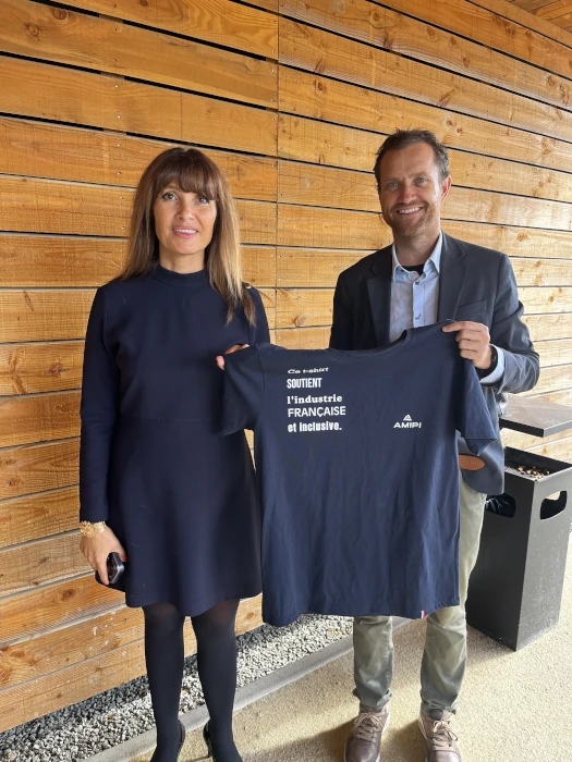 Alice Lhabouz et Quentin Lambert lors de l'inauguration de la ligne ATHANA