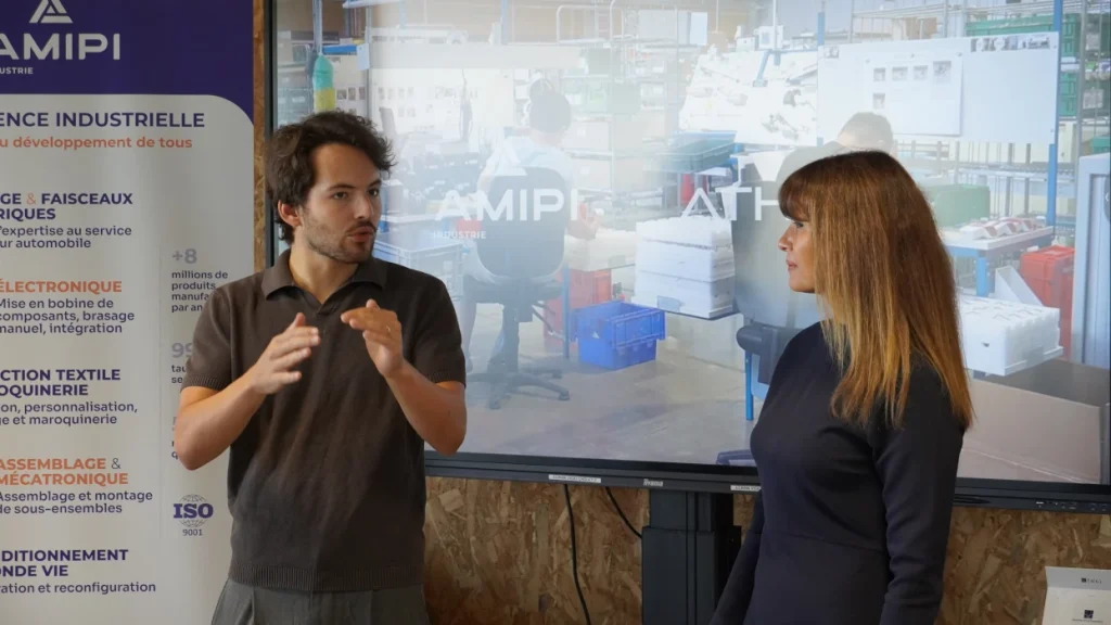 Présentation d'ATHANA et du partenariat avec AMIPI par Thaddée Caron et Alice Lhabouz